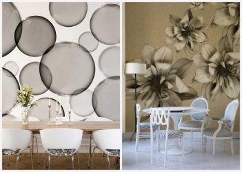 A escolha do papel de parede da foto para a cozinha - Uma solução interessante para qualquer projeto (mais de 185 fotos)