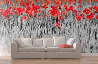 Photowall-paper in an interior of the Apartment / House: (140+ Photos) of bright and magnificent combinations