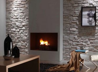 Telhas de gesso para decoração de interiores: 160+ Foto (sob a pedra, sob o tijolo) para auto-expressão brilhante