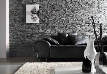 Telhas de gesso para decoração de interiores: 160+ Foto (sob a pedra, sob o tijolo) para auto-expressão brilhante