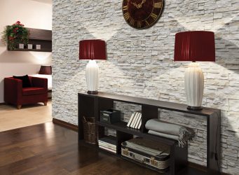 Telhas de gesso para decoração de interiores: 160+ Foto (sob a pedra, sob o tijolo) para auto-expressão brilhante