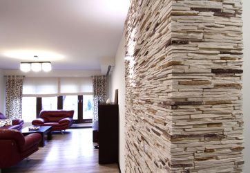 Telhas de gesso para decoração de interiores: 160+ Foto (sob a pedra, sob o tijolo) para auto-expressão brilhante