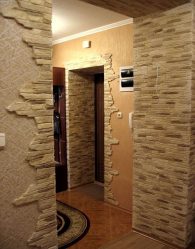 Telhas de gesso para decoração de interiores: 160+ Foto (sob a pedra, sob o tijolo) para auto-expressão brilhante