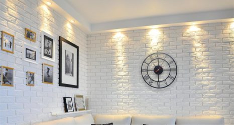 Telhas de gesso para decoração de interiores: 160+ Foto (sob a pedra, sob o tijolo) para auto-expressão brilhante