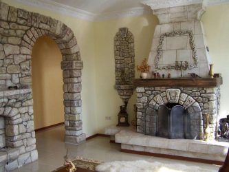 Telhas de gesso para decoração de interiores: 160+ Foto (sob a pedra, sob o tijolo) para auto-expressão brilhante