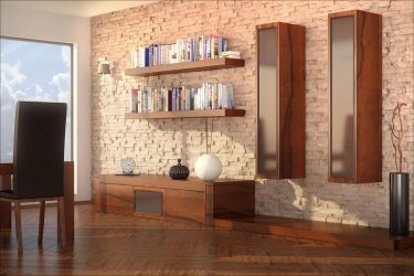 Telhas de gesso para decoração de interiores: 160+ Foto (sob a pedra, sob o tijolo) para auto-expressão brilhante