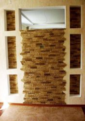 Telhas de gesso para decoração de interiores: 160+ Foto (sob a pedra, sob o tijolo) para auto-expressão brilhante