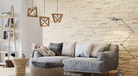 Telhas de gesso para decoração de interiores: 160+ Foto (sob a pedra, sob o tijolo) para auto-expressão brilhante