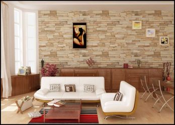 Telhas de gesso para decoração de interiores: 160+ Foto (sob a pedra, sob o tijolo) para auto-expressão brilhante