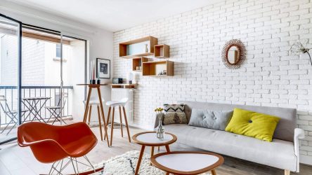 Telhas de gesso para decoração de interiores: 160+ Foto (sob a pedra, sob o tijolo) para auto-expressão brilhante