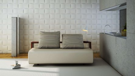 Telhas de gesso para decoração de interiores: 160+ Foto (sob a pedra, sob o tijolo) para auto-expressão brilhante