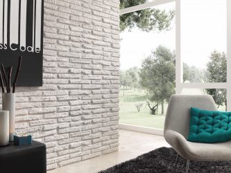 Telhas de gesso para decoração de interiores: 160+ Foto (sob a pedra, sob o tijolo) para auto-expressão brilhante