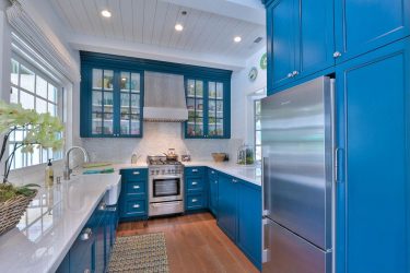 Design de cozinha azul: qual estilo entrar em contato? Mais de 170 fotos de incríveis combinações interiores