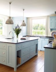 Design de cozinha azul: qual estilo entrar em contato? Mais de 170 fotos de incríveis combinações interiores