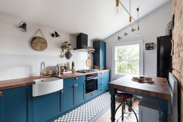Design de cozinha azul: qual estilo entrar em contato? Mais de 170 fotos de incríveis combinações interiores