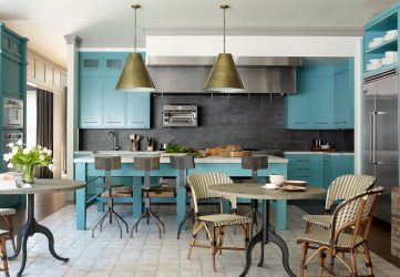 Design de cozinha azul: qual estilo entrar em contato? Mais de 170 fotos de incríveis combinações interiores