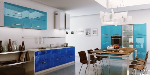 Design de cozinha azul: qual estilo entrar em contato? Mais de 170 fotos de incríveis combinações interiores