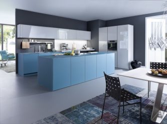 Design de cozinha azul: qual estilo entrar em contato? Mais de 170 fotos de incríveis combinações interiores