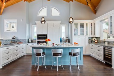 Design de cozinha azul: qual estilo entrar em contato? Mais de 170 fotos de incríveis combinações interiores