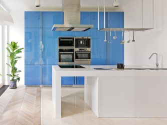 Design de cozinha azul: qual estilo entrar em contato? Mais de 170 fotos de incríveis combinações interiores