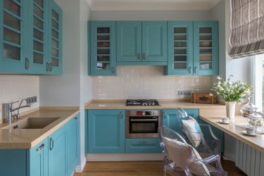 Design de cozinha azul: qual estilo entrar em contato? Mais de 170 fotos de incríveis combinações interiores