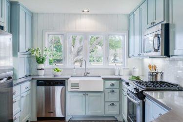 Design de cozinha azul: qual estilo entrar em contato? Mais de 170 fotos de incríveis combinações interiores