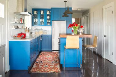 Design de cozinha azul: qual estilo entrar em contato? Mais de 170 fotos de incríveis combinações interiores