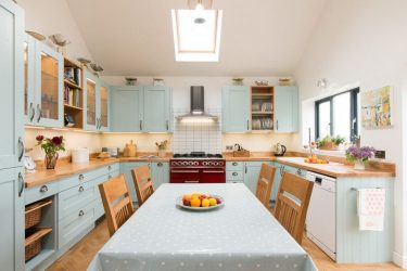 Design de cozinha azul: qual estilo entrar em contato? Mais de 170 fotos de incríveis combinações interiores
