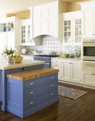 Design de cozinha azul: qual estilo entrar em contato? Mais de 170 fotos de incríveis combinações interiores