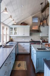 Design de cozinha azul: qual estilo entrar em contato? Mais de 170 fotos de incríveis combinações interiores