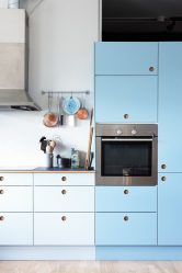 Design de cozinha azul: qual estilo entrar em contato? Mais de 170 fotos de incríveis combinações interiores
