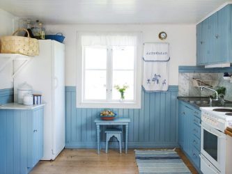 Design de cozinha azul: qual estilo entrar em contato? Mais de 170 fotos de incríveis combinações interiores