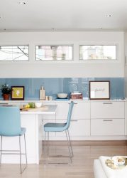 Design de cozinha azul: qual estilo entrar em contato? Mais de 170 fotos de incríveis combinações interiores