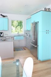 Design de cozinha azul: qual estilo entrar em contato? Mais de 170 fotos de incríveis combinações interiores