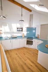 Design de cozinha azul: qual estilo entrar em contato? Mais de 170 fotos de incríveis combinações interiores