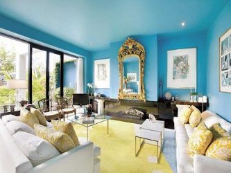 Azul: cor Zen no interior para alcançar a serenidade.210+ (fotos) combinações de cores na cozinha, na sala de estar, no quarto