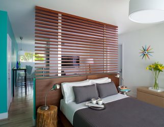 Zoneamento da sala de estar e quarto na mesma sala (235+ Design Photos): use o espaço com benefício e conveniência