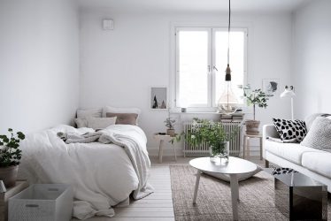 Zoneamento da sala de estar e quarto na mesma sala (235+ Design Photos): use o espaço com benefício e conveniência