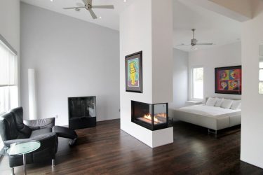 Zoneamento da sala de estar e quarto na mesma sala (235+ Design Photos): use o espaço com benefício e conveniência