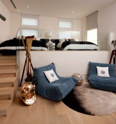 Zoneamento da sala de estar e quarto na mesma sala (235+ Design Photos): use o espaço com benefício e conveniência