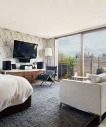 Zoneamento da sala de estar e quarto na mesma sala (235+ Design Photos): use o espaço com benefício e conveniência