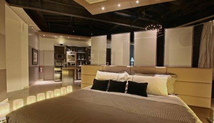 Zoneamento da sala de estar e quarto na mesma sala (235+ Design Photos): use o espaço com benefício e conveniência