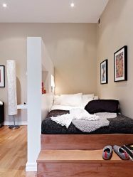 Zoneamento da sala de estar e quarto na mesma sala (235+ Design Photos): use o espaço com benefício e conveniência