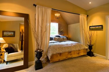 Zoneamento da sala de estar e quarto na mesma sala (235+ Design Photos): use o espaço com benefício e conveniência