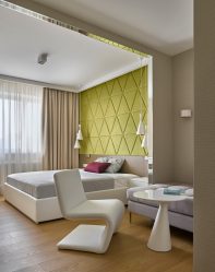 Zoneamento da sala de estar e quarto na mesma sala (235+ Design Photos): use o espaço com benefício e conveniência
