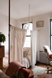 Zoneamento da sala de estar e quarto na mesma sala (235+ Design Photos): use o espaço com benefício e conveniência