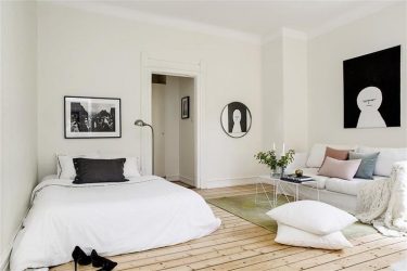 Zoneamento da sala de estar e quarto na mesma sala (235+ Design Photos): use o espaço com benefício e conveniência