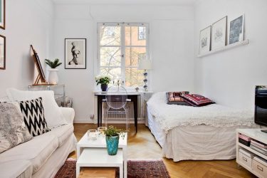 Zoneamento da sala de estar e quarto na mesma sala (235+ Design Photos): use o espaço com benefício e conveniência