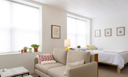 Zoneamento da sala de estar e quarto na mesma sala (235+ Design Photos): use o espaço com benefício e conveniência