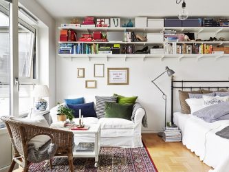 Zoneamento da sala de estar e quarto na mesma sala (235+ Design Photos): use o espaço com benefício e conveniência